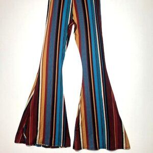 Got Style Halloween Bell Bottom 70s Costume Stretch Stretch Party Pants Sz S